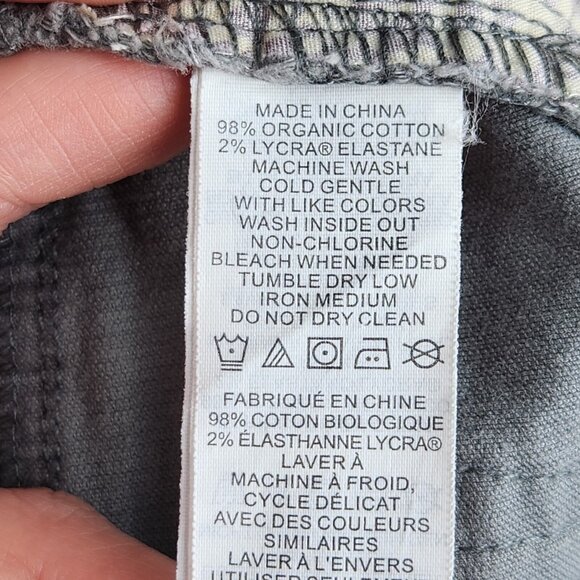 Prana Pants Womens 8 Gray Trinity Corduroy Mid Rise Skinny Leg Flat Front Casual - Picture 10 of 11